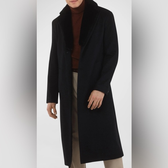 Tan and Brown Pea Coat with Classic Design - Picture 11 of 12